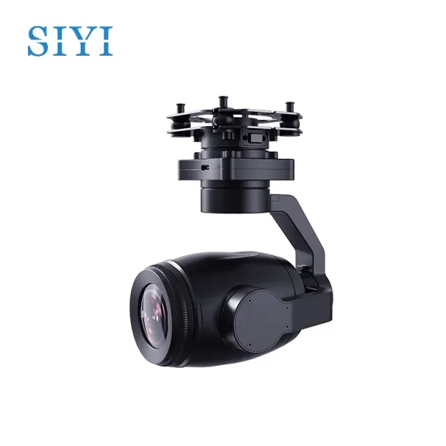 SIYI ZR30 4K 8MP Ultra HD 180X Hybrid 30X Optical Gimbal Camera 1/2.7'' Sony CMOS HDR Starlight Night Vision 3-Axis Stabilizer UAV UGV USV Pod Payload for Drone Surveillance Inspection
